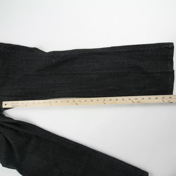Jeanstar Womens Straight Jeans Black Denim Size 12 - Picture 6 of 12